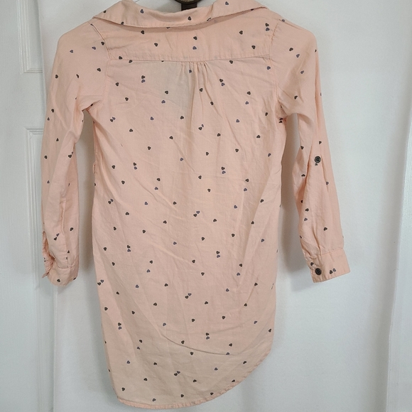 (1433) H&M LOGG Youths Long Sleeve Button Down Shirt, Size: 7-8 Y Color Pink - Picture 11 of 15